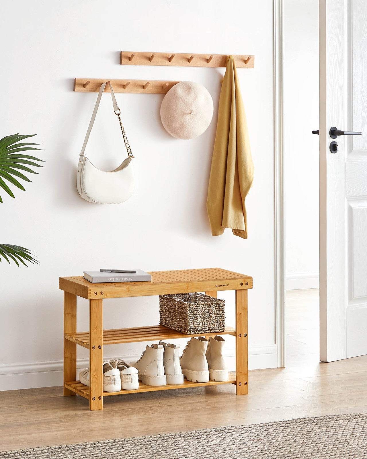 3-Tier Bamboo Shoe Rack Bench - image 17