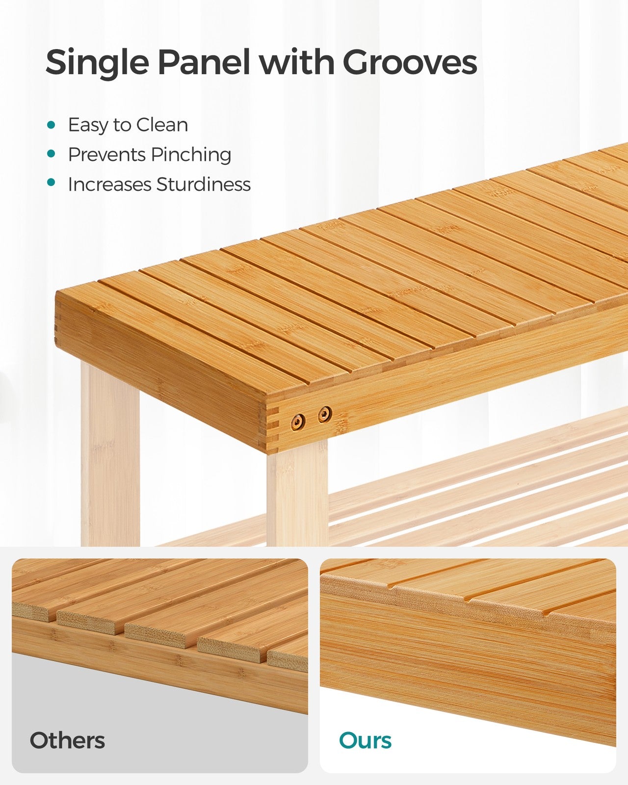 3-Tier Bamboo Shoe Rack Bench - image 19