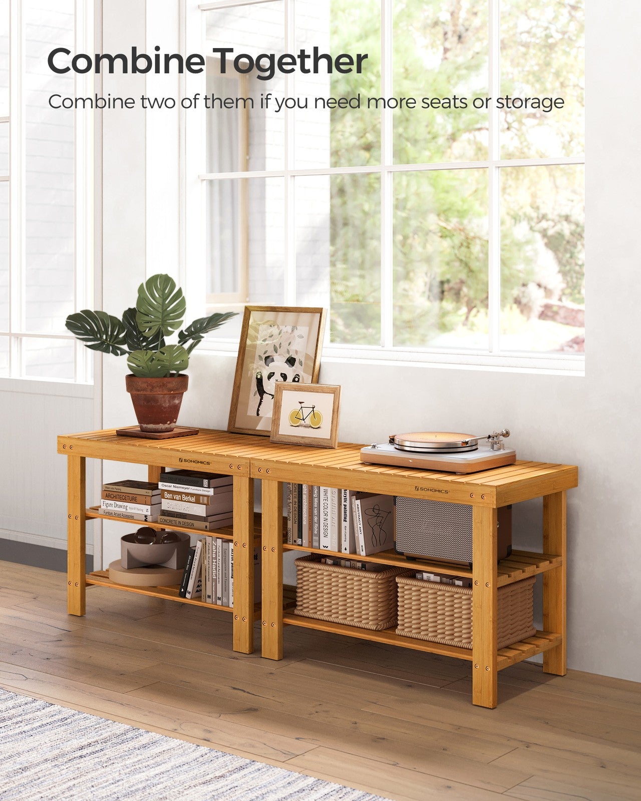 3-Tier Bamboo Shoe Rack Bench - image 20