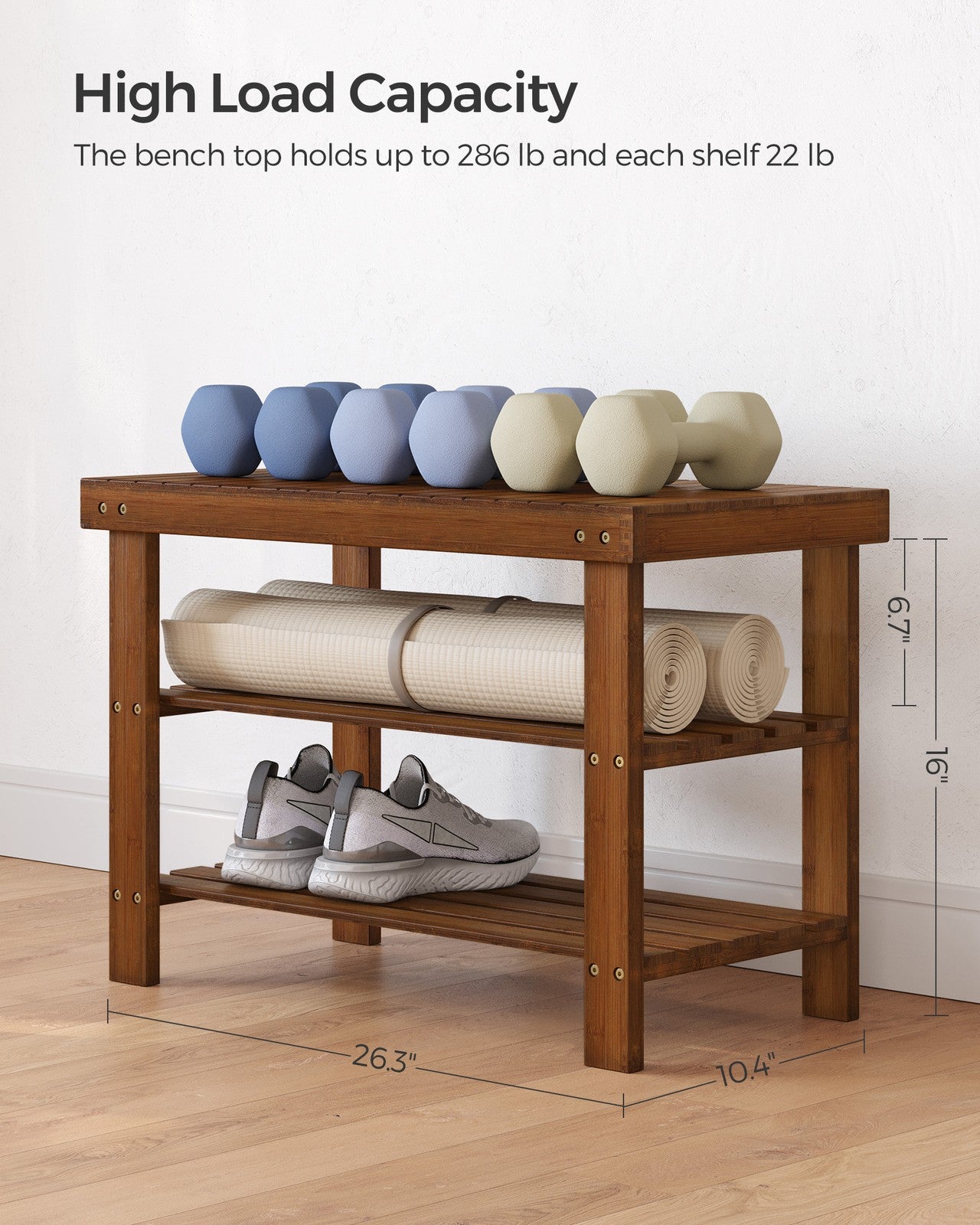 3-Tier Bamboo Shoe Rack Bench - image 34