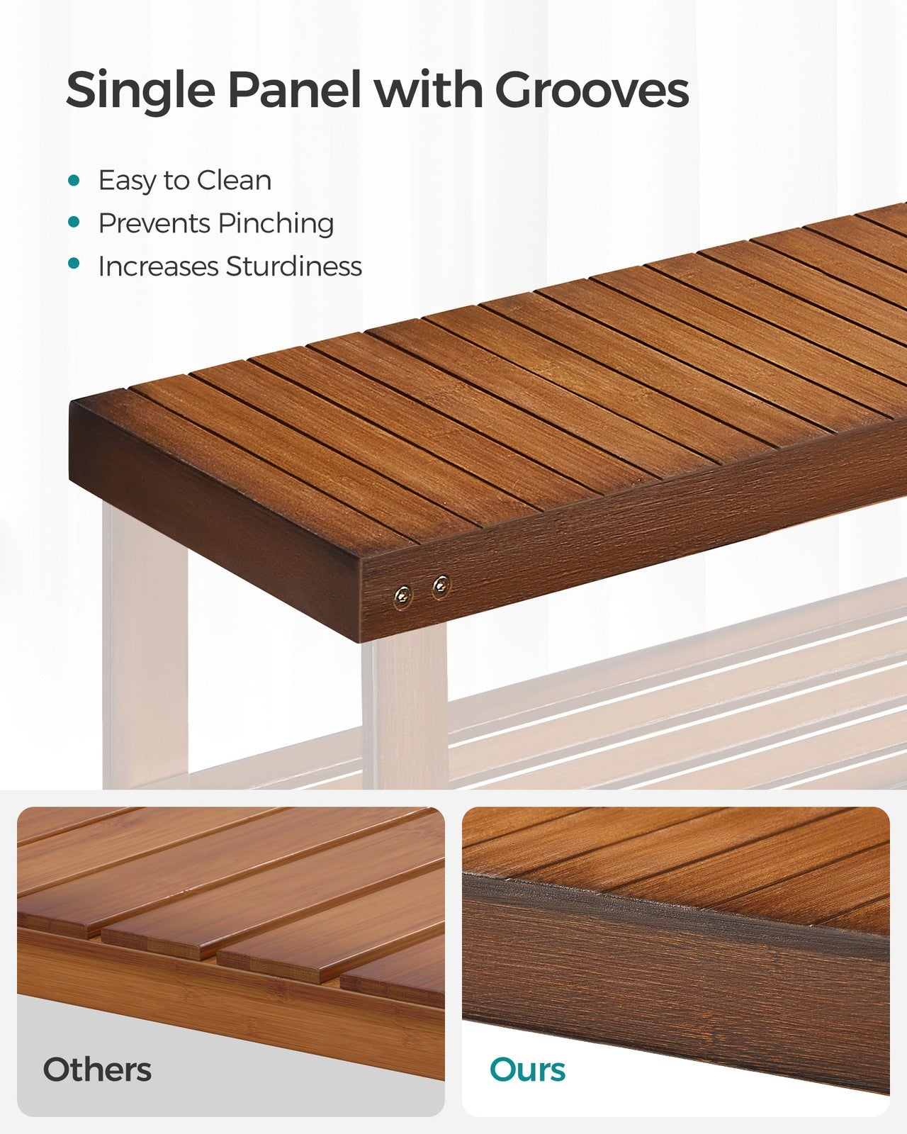 3-Tier Bamboo Shoe Rack Bench - image 35