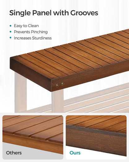 3-Tier Bamboo Shoe Rack Bench - image 35