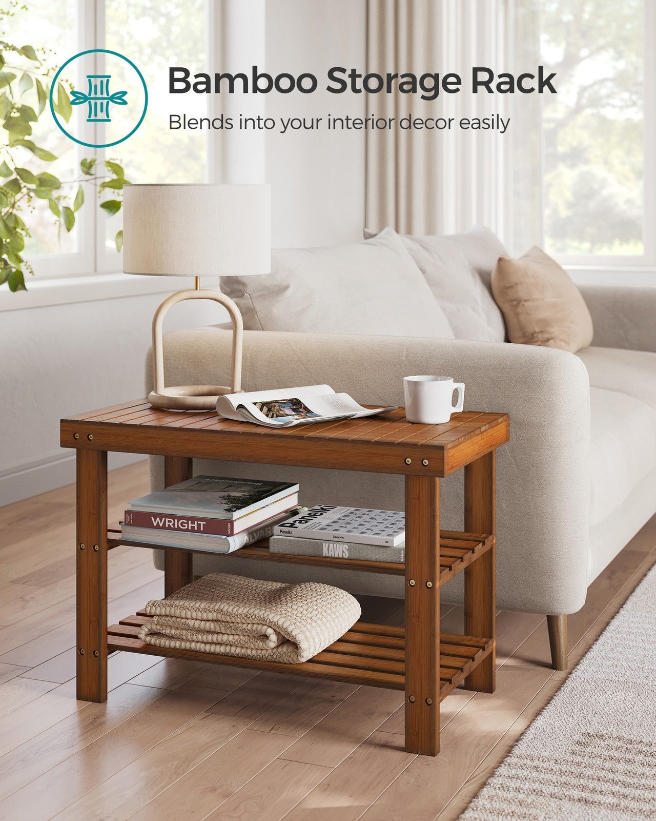 3-Tier Bamboo Shoe Rack Bench - image 37