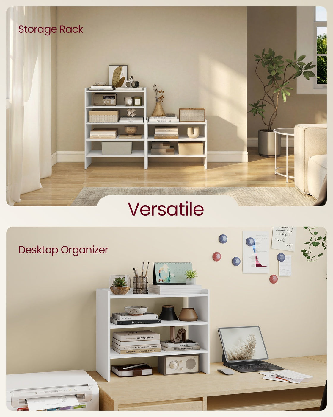 Stackable shoe rack shelf for closet or entryway 2 Tiers - image 21