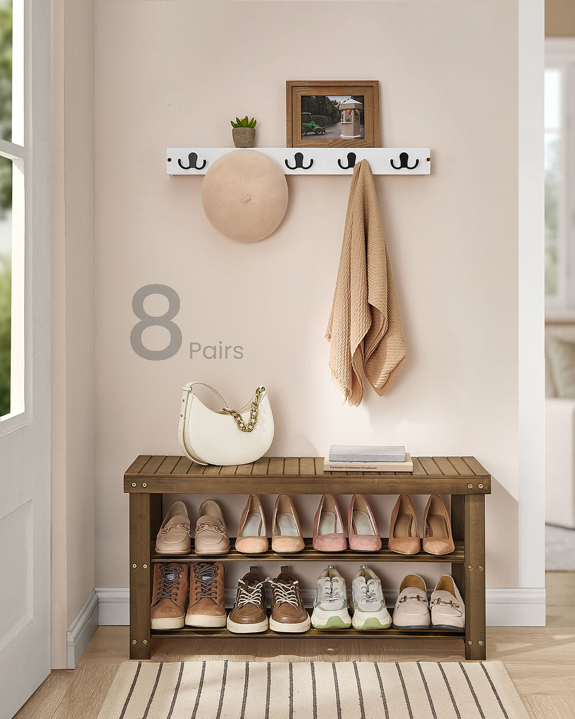 3-Tier Bamboo Shoe Rack Bench - image 55