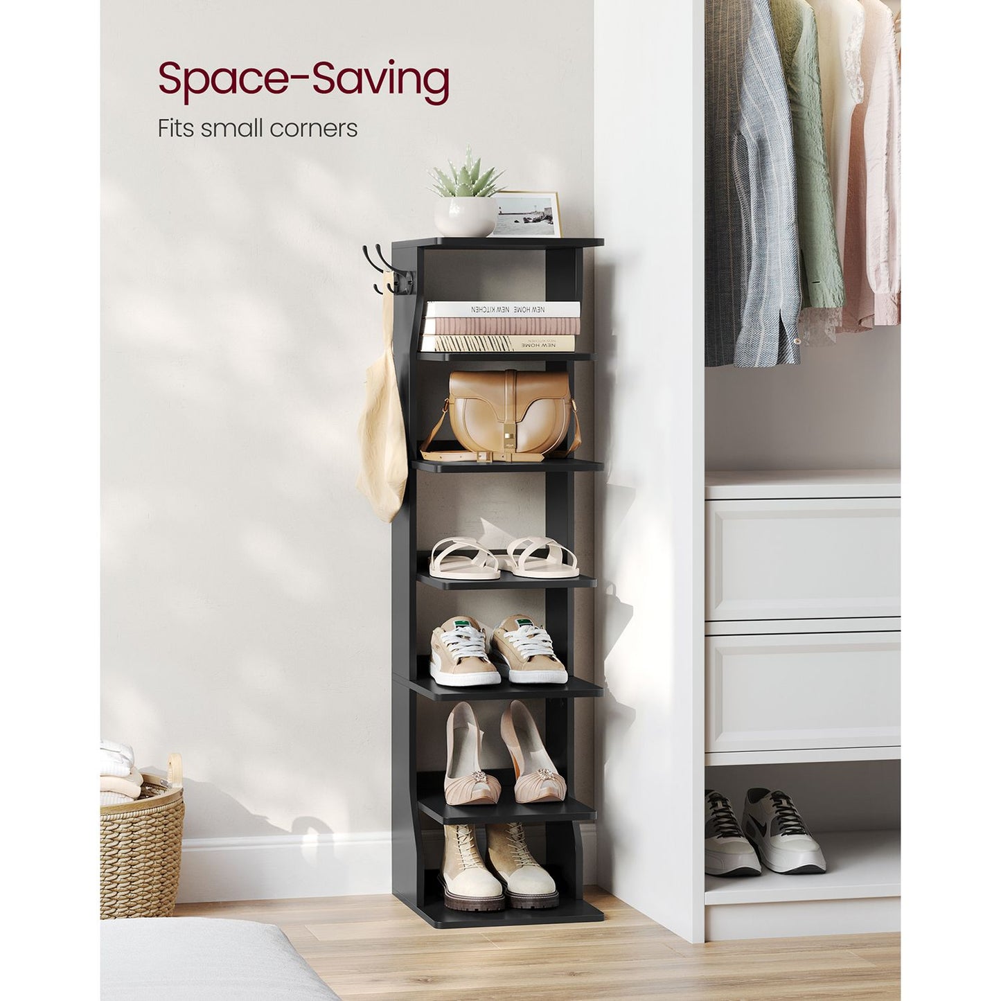 6 Tier Slim Shoe Storage Rack