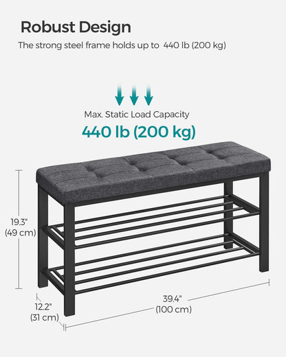 Shoe Bench with Cushion