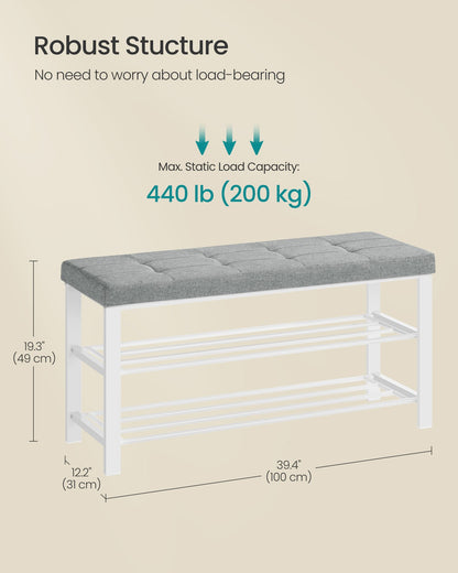 Shoe Bench with Cushion