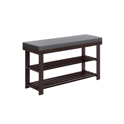 3-Tier Bamboo Shoe Bench