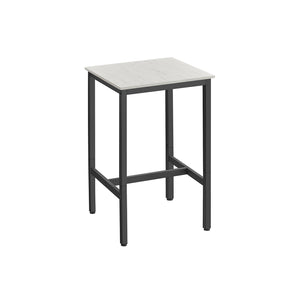Bar Table with Metal Frame Vintage White and Black