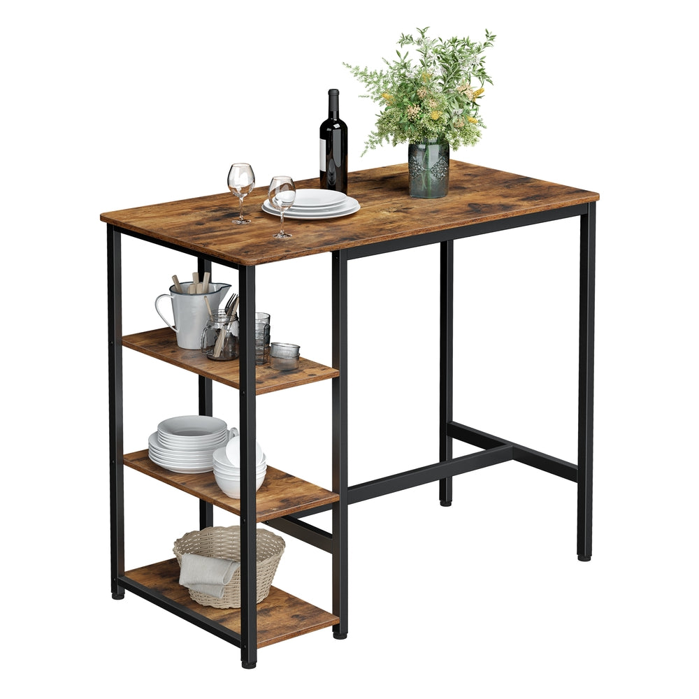IRVING Bar Table With Shelves