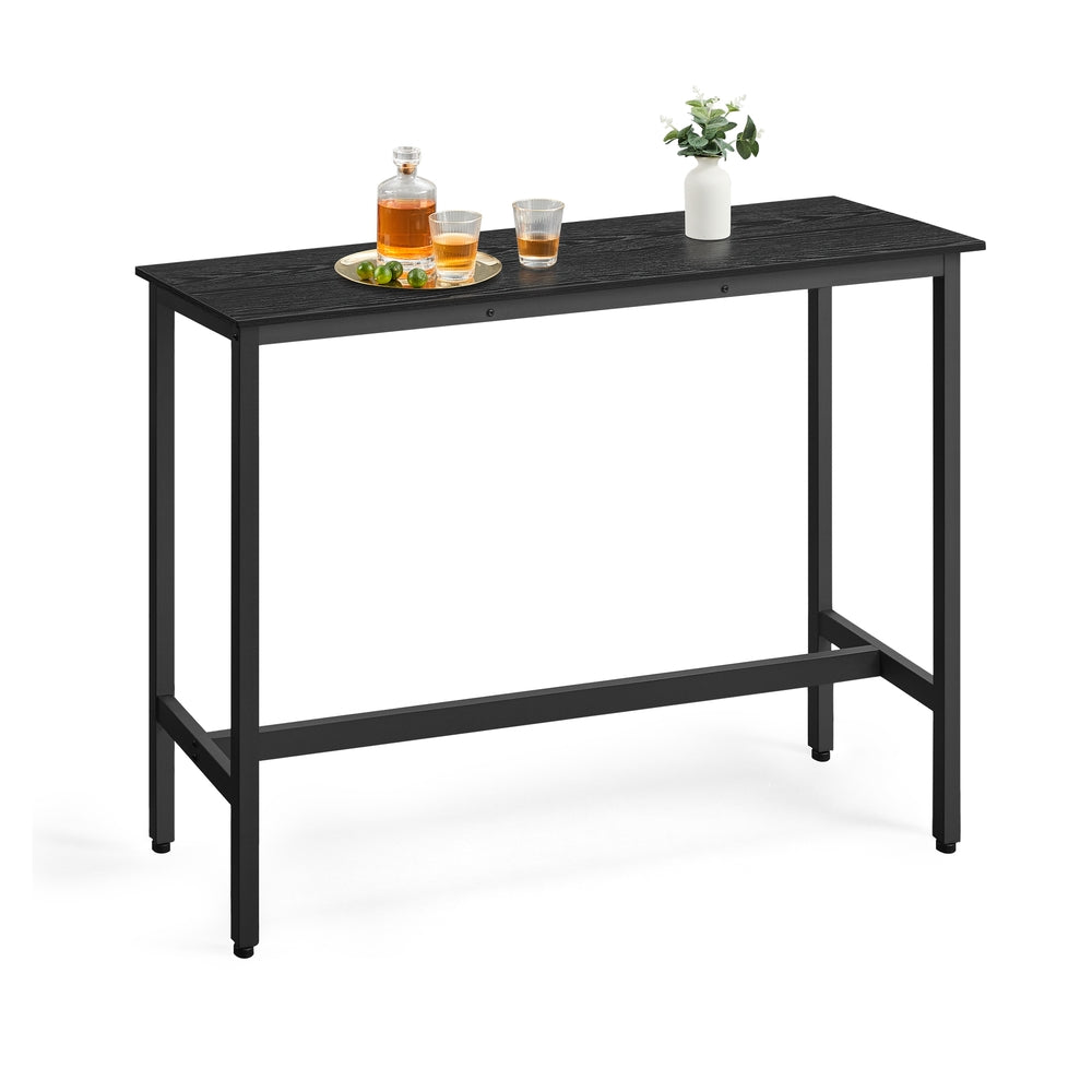 Bar Table, Narrow, 15.7 x 47.2 x 35.4 Inches, Brown and Black - image 9