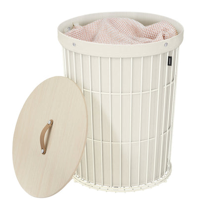 Round Laundry Hamper with Lid, 25 Gallons, Black - image 16