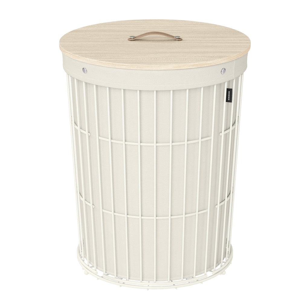 Round Laundry Hamper with Lid, 25 Gallons, Black - image 14
