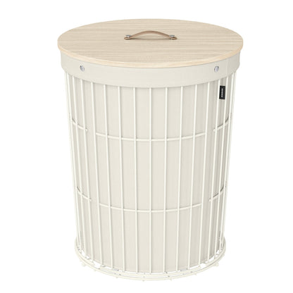 Round Laundry Hamper with Lid, 25 Gallons, Black - image 14