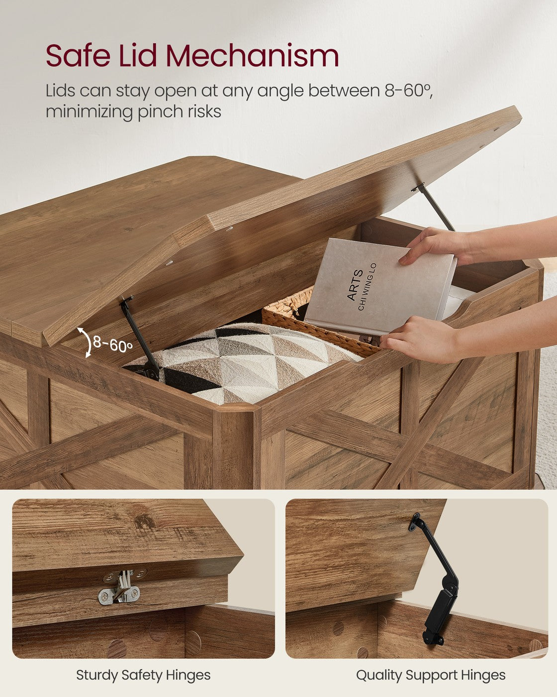 Farmhouse Coffee Table with Storage