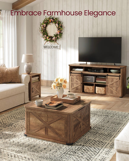 Farmhouse Coffee Table with Storage