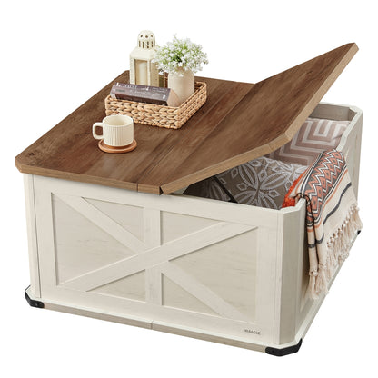 Farmhouse Coffee Table with Storage