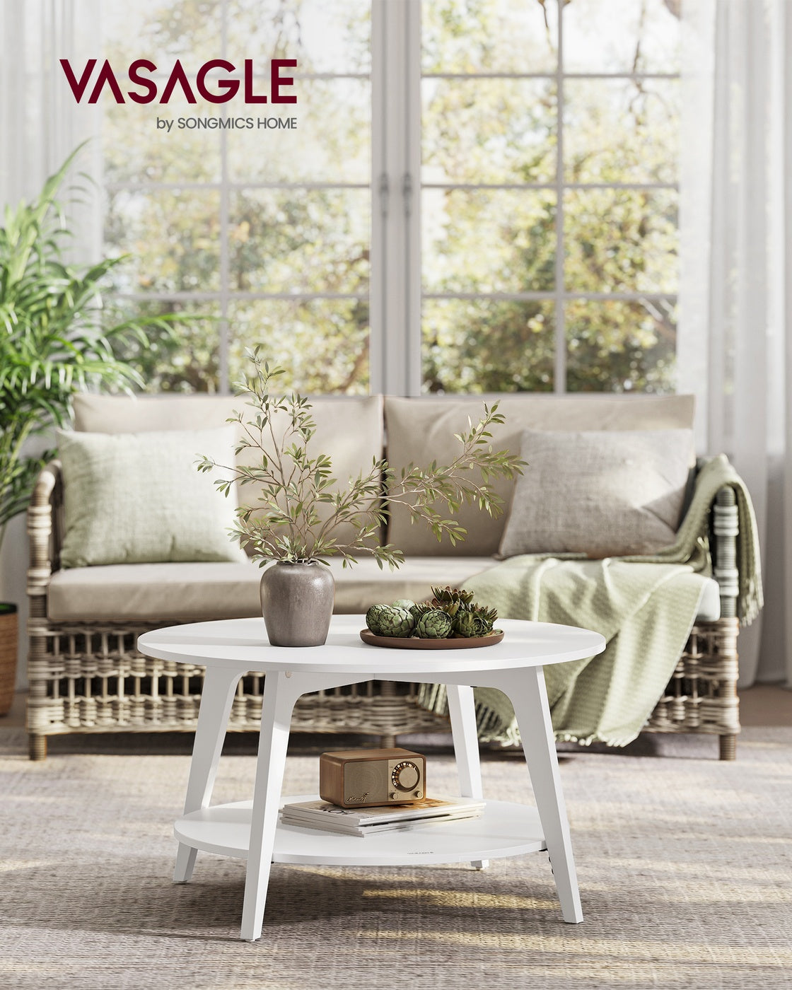 2 Tier Round Coffee Table