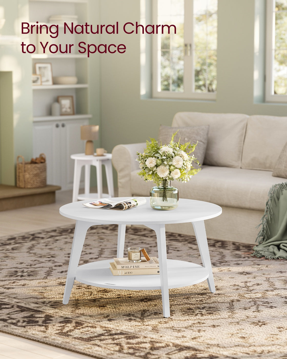 2 Tier Round Coffee Table