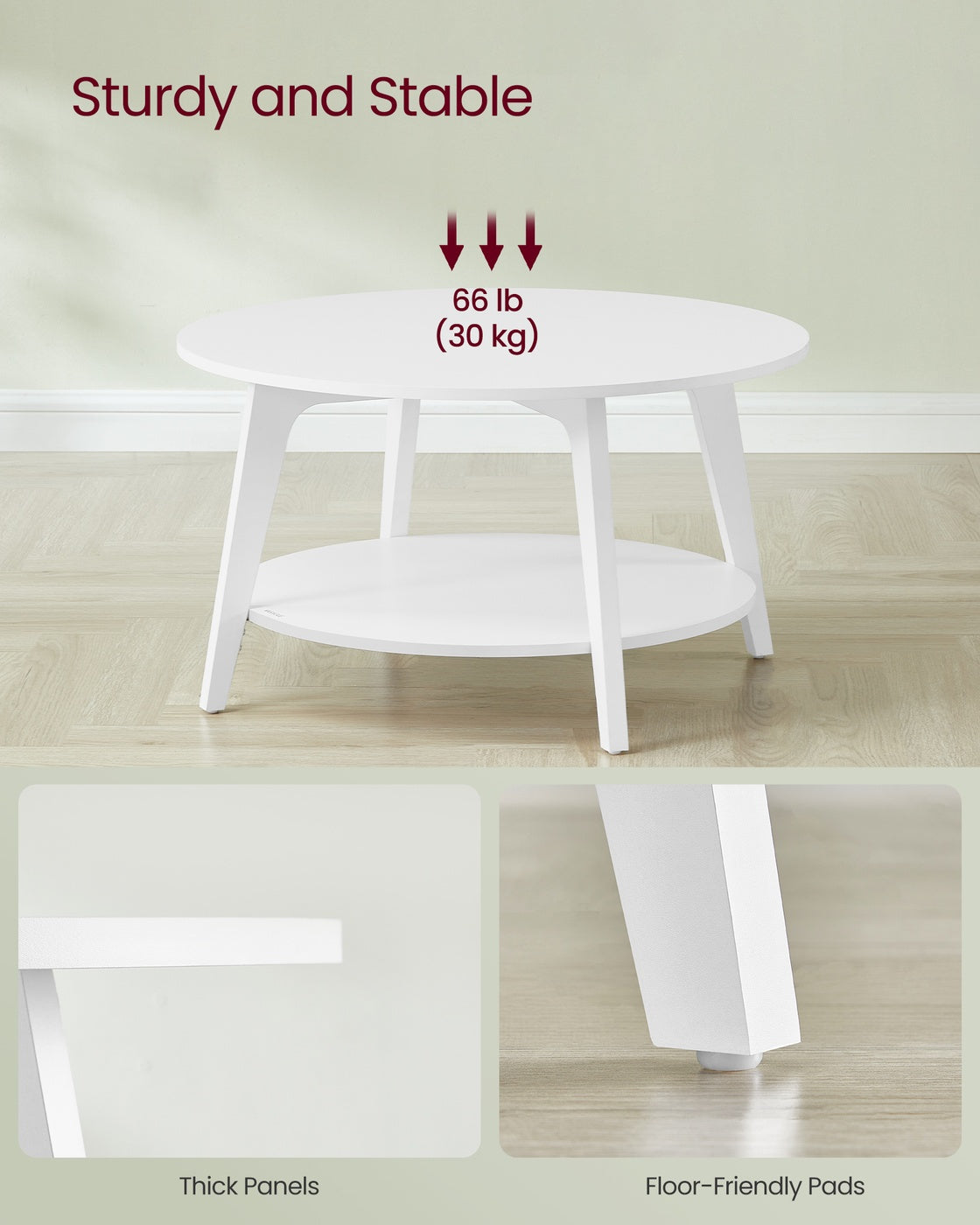 2 Tier Round Coffee Table