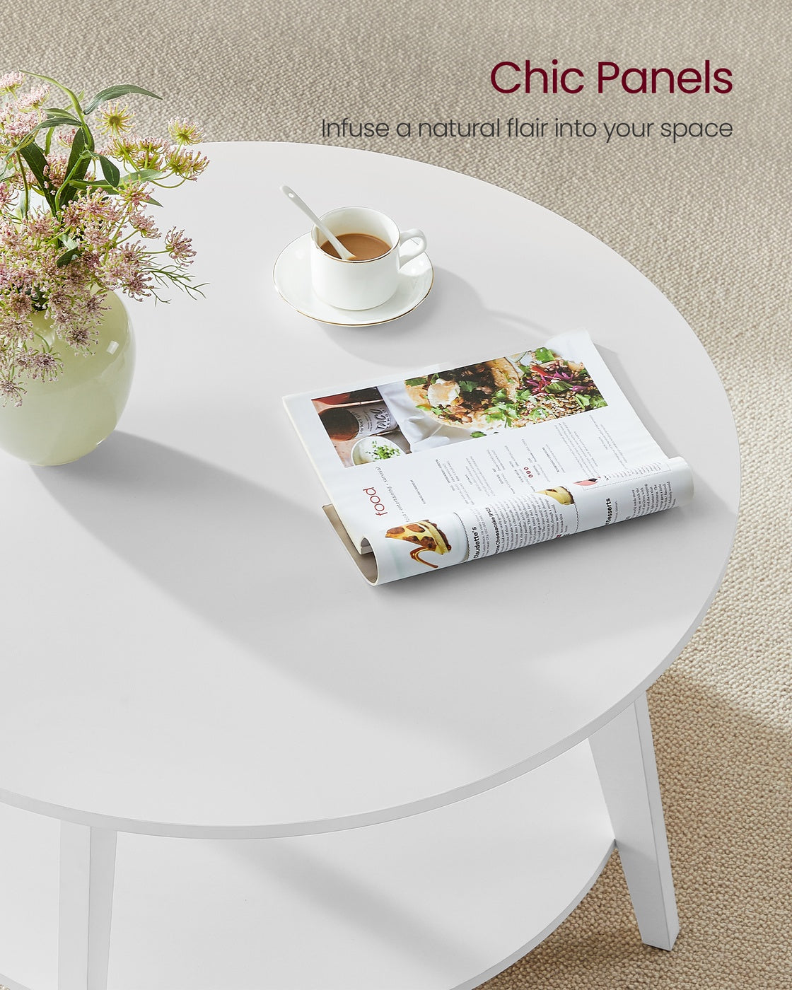 2 Tier Round Coffee Table
