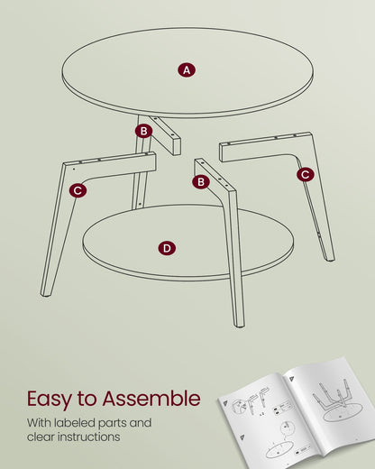 2 Tier Round Coffee Table