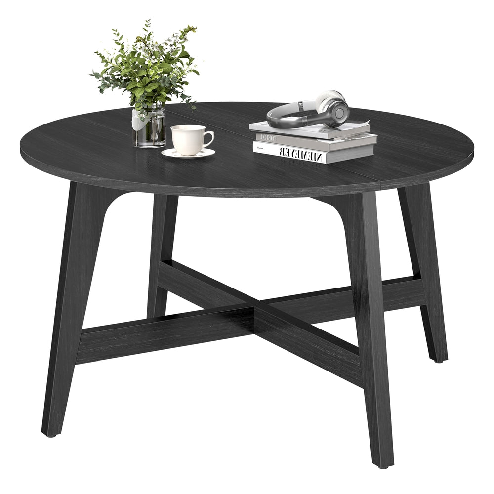 Round Coffee Table, 31.5 Inches, Honey Brown - image 16