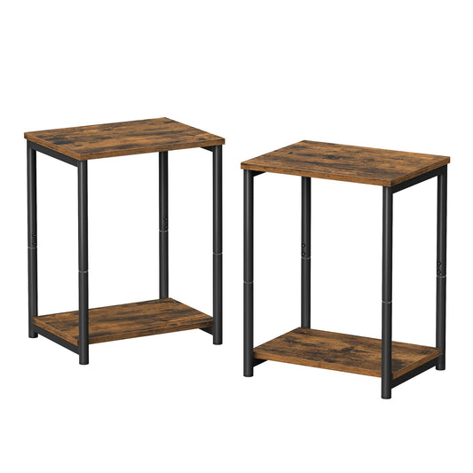 Two tier side tables set for living room and bedroom - image 1