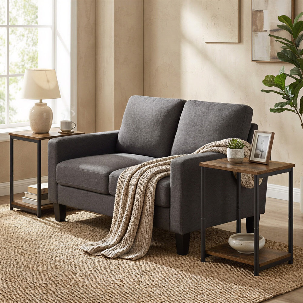 Two tier side tables set for living room and bedroom - image 2