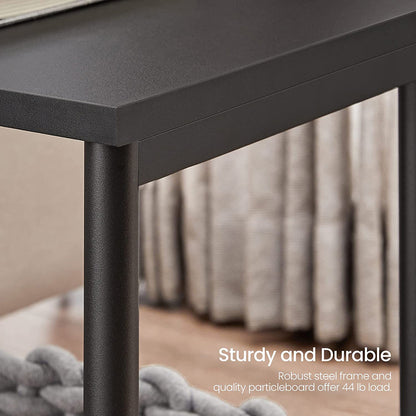 Set of 2 Side Table with Storage Shelf