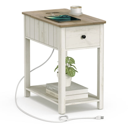 Side Table with Charging Station - image 1