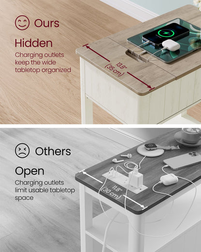 Side Table with Charging Station - image 5