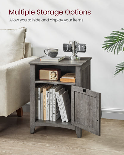 Farmhouse Nightstand with Barn Door