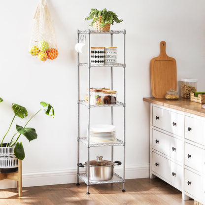 Bathroom Shelf, Storage Rack for Small Space, Total Load Capacity 220 lb