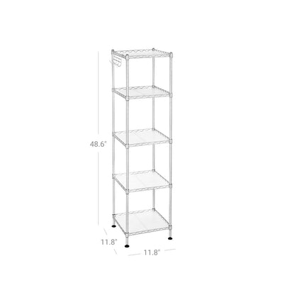 Bathroom Shelf, Storage Rack for Small Space, Total Load Capacity 220 lb