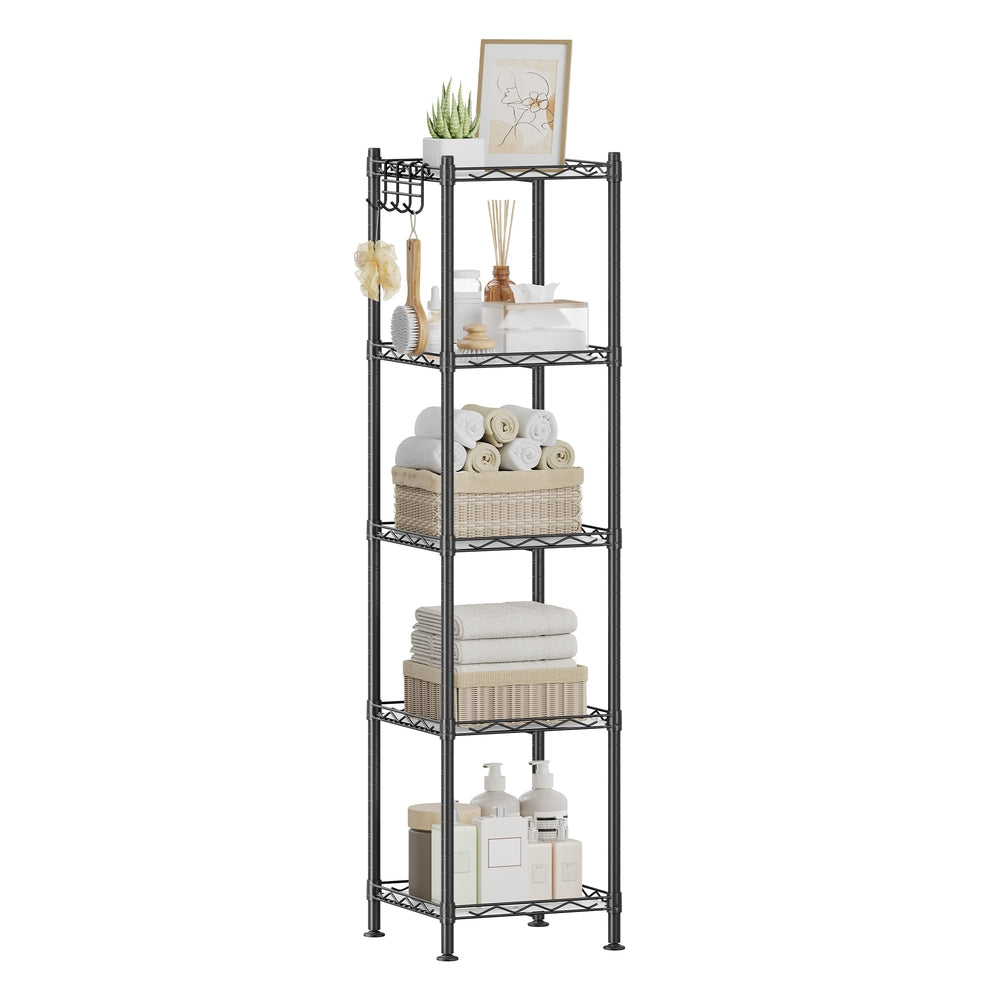 Bathroom Shelf, Storage Rack for Small Space, Total Load Capacity 220 lb