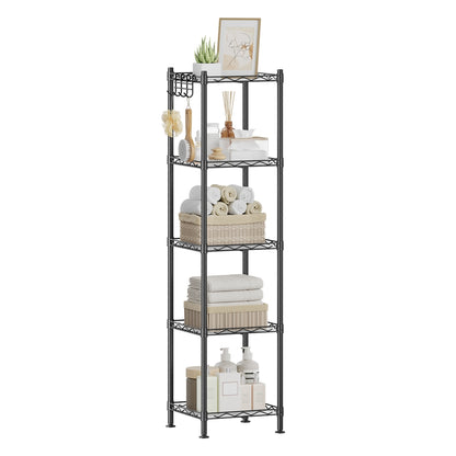 Bathroom Shelf, Storage Rack for Small Space, Total Load Capacity 220 lb