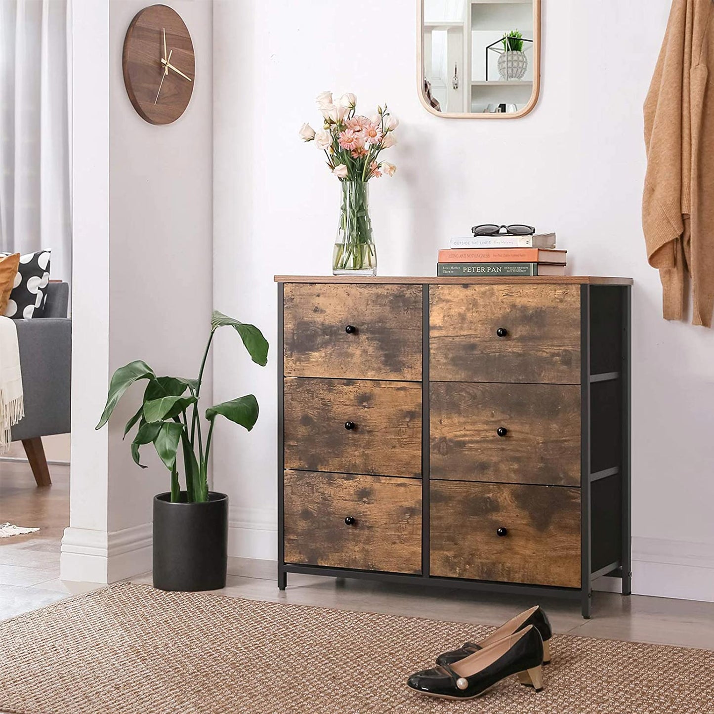 6 Drawer Chest with Metal Frame - image 11
