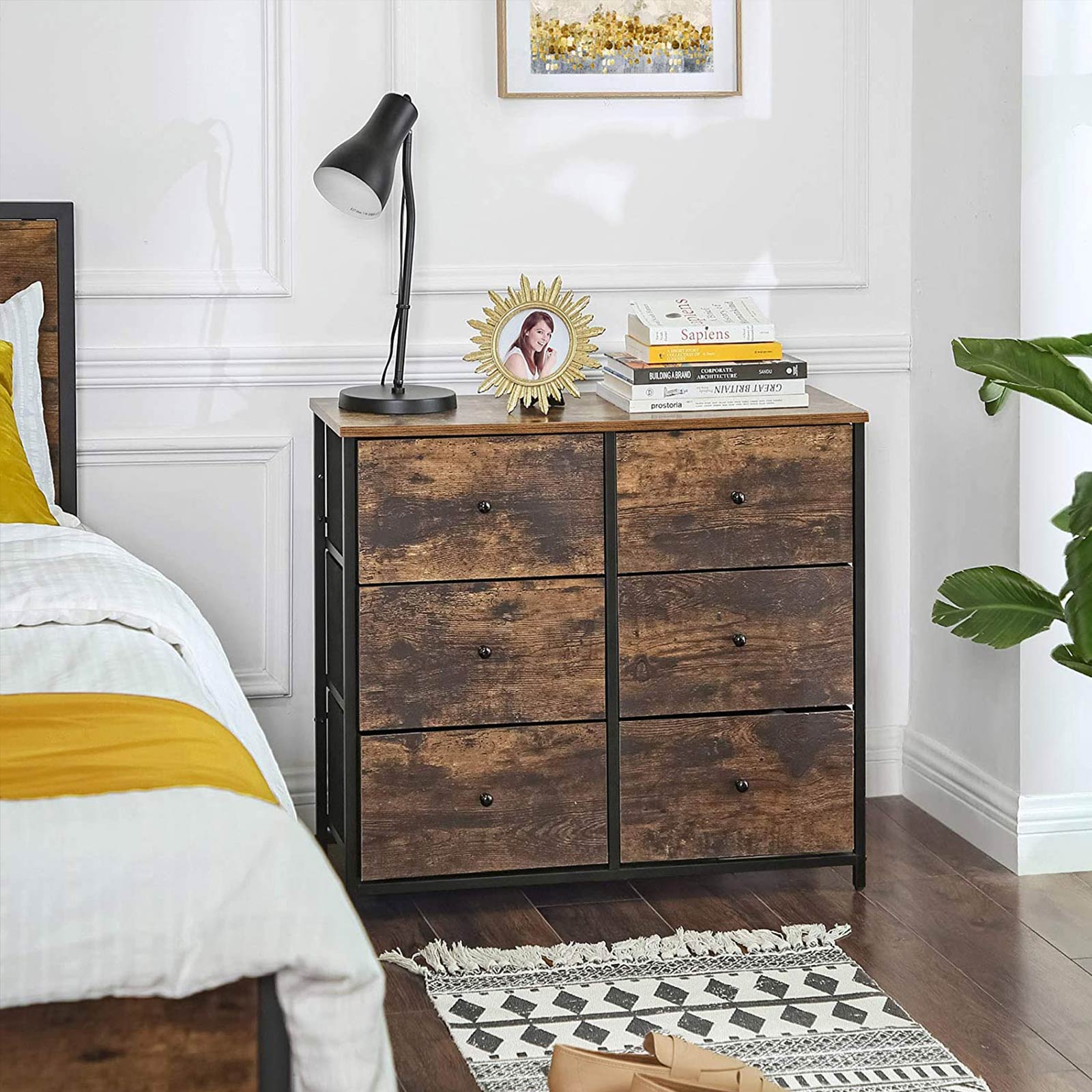 6 Drawer Chest with Metal Frame - image 15