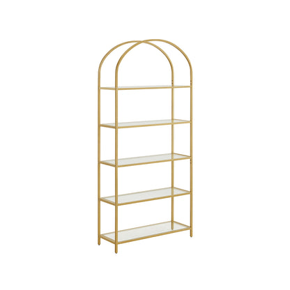 Ladder Golden Shelving Unit - image 1