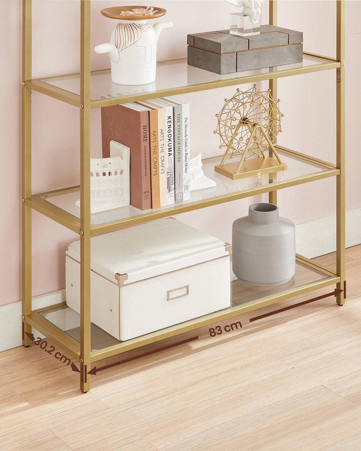 Ladder Golden Shelving Unit - image 4