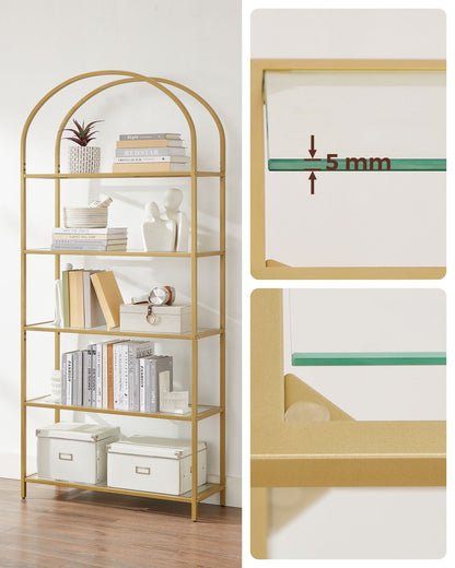 Ladder Golden Shelving Unit - image 6