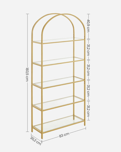 Ladder Golden Shelving Unit - image 7