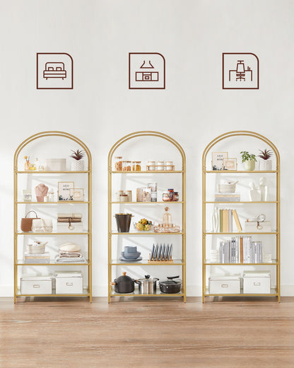 Ladder Golden Shelving Unit - image 8