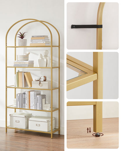 Ladder Golden Shelving Unit - image 9
