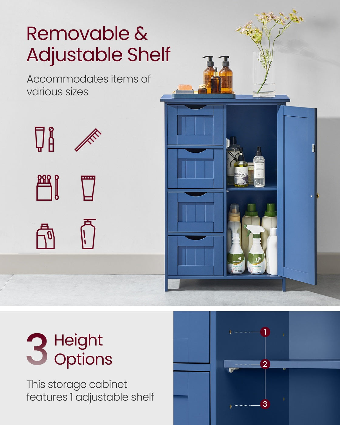 Storage Cabinet with Drawers and Door - image 31