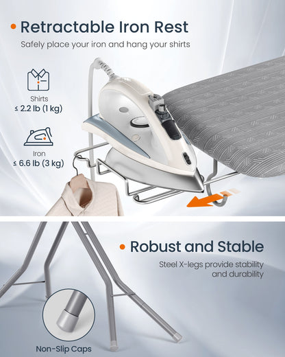 Foldable ironing board with heat resistant cover - image 6