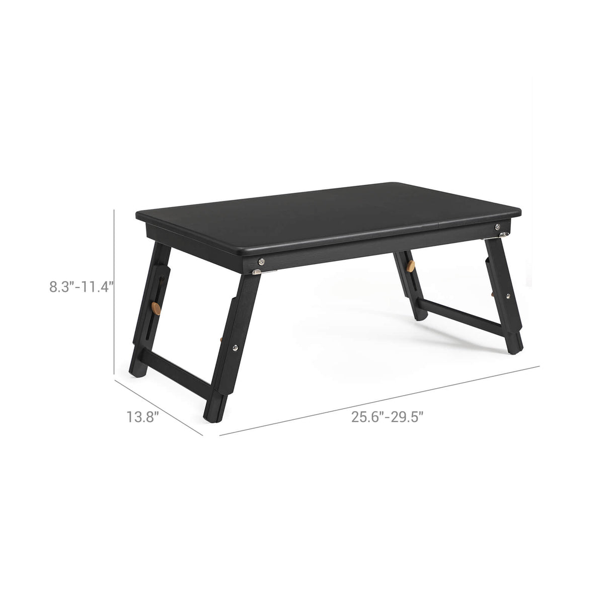 Multi Function Lapdesk Table Bed Tray Foldable Adjustable Breakfast Table Tilting Top with Storage Drawer Bamboo Wood Natural