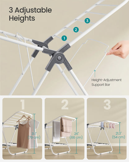 Small Foldable 2-Level Clothes Drying Rack